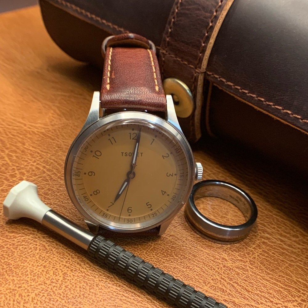 Tsovet JPT PW-36 Champagne Dial. 36mm Field 
Quartz - Picture 3 of 8